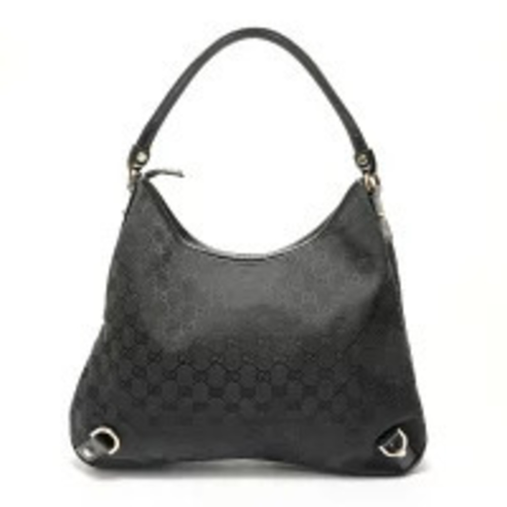 Gucci Abbey Hobo Bag GG Canvas Black Shoulder